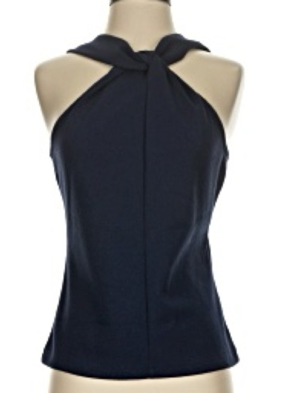 J. Crew Navy Tie-Back Sleeveless Halter Tank Top